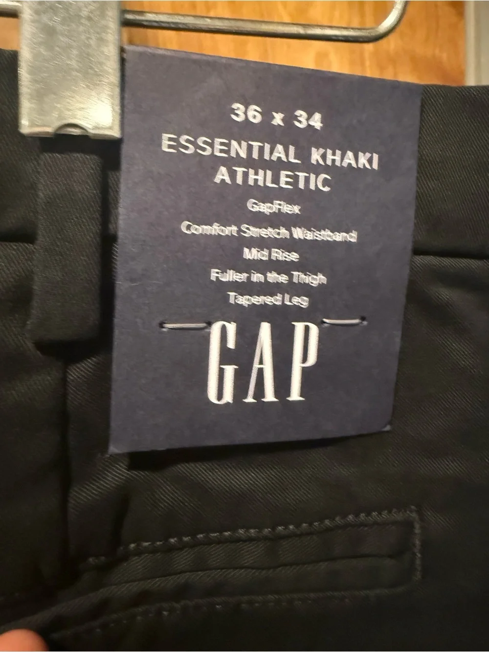 GAP Men's Black Chinos - Straight Casual Trousers
